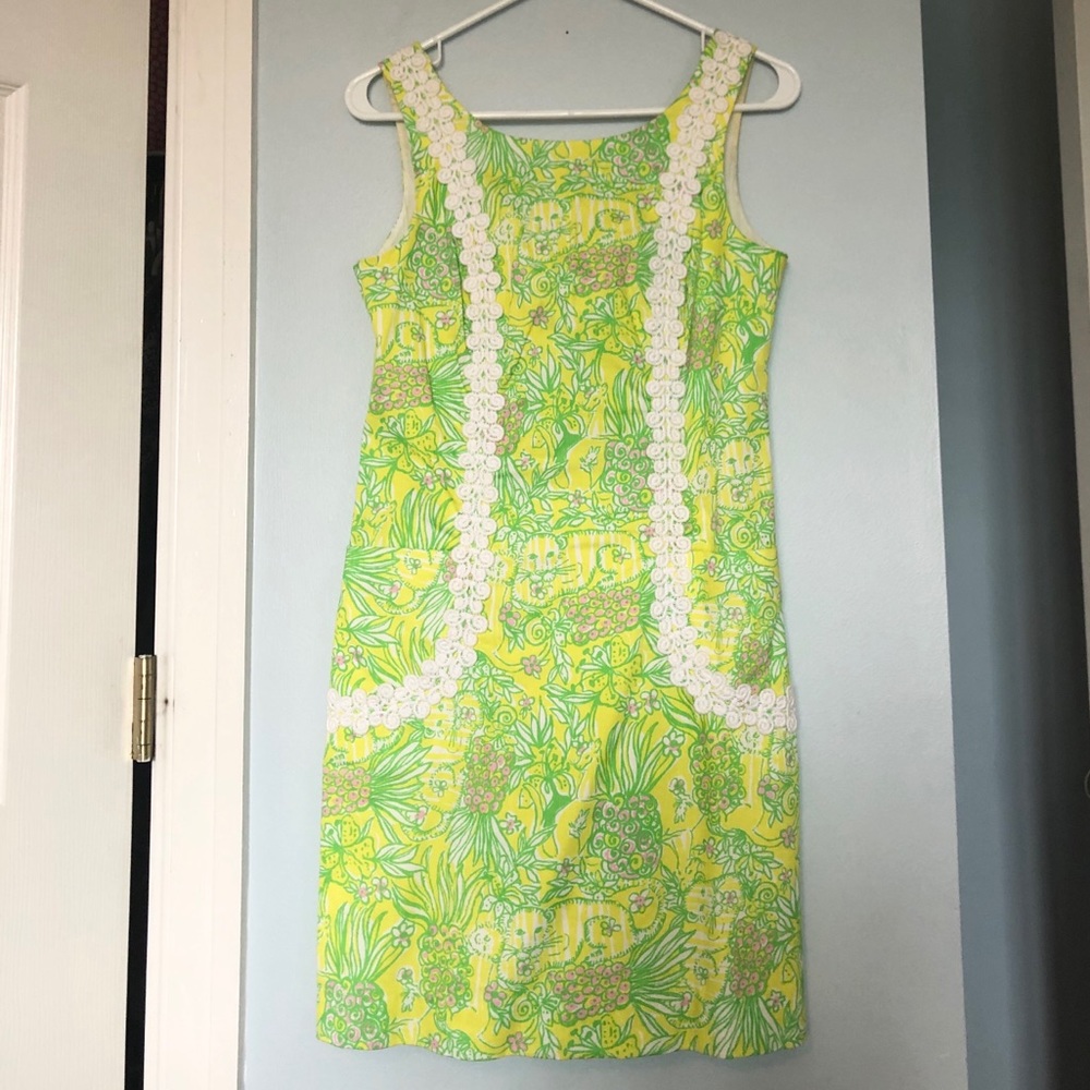 Lilly Pulitzer Liz Shift Dress in “Crazy CatHouse”